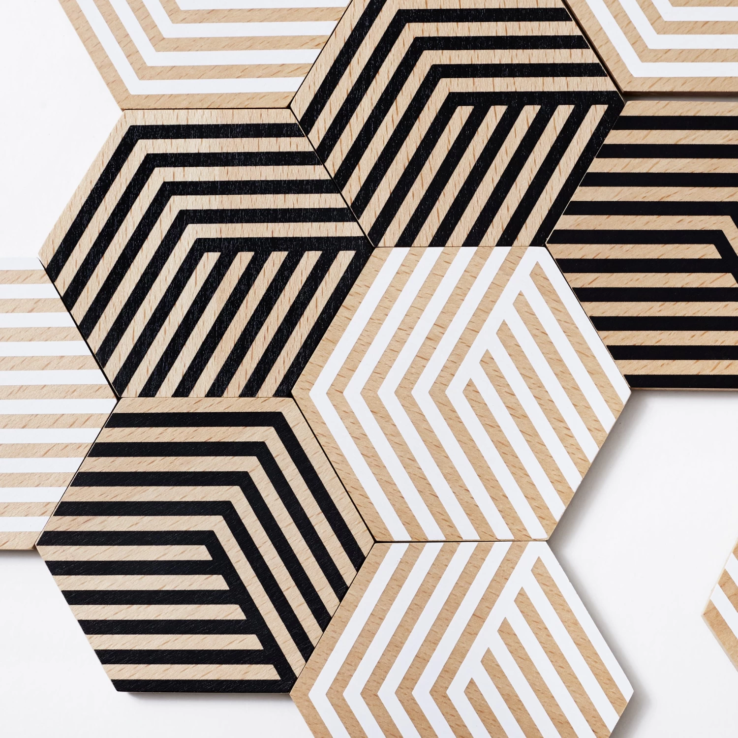 Optic Black Table Tiles By Areaware 5 Optic Black Table Tiles By Areaware - Image 3