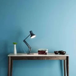 Type 75 Mini Desk Lamp With Push Switch By Anglepoise -Home Furnishings Shop Type 75 Mini Desk Lamp Slate Grey