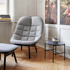 Rebar Side Table Round By Hay -Home Furnishings Shop UchiwaQuiltedfrontHallingdal126backSierraSI100blackbase RebarSideTable