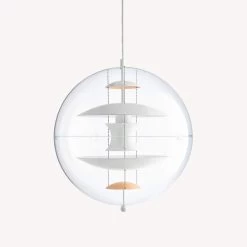 VP Globe Warm Peach Pendant By Verpan