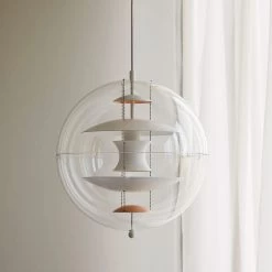 VP Globe Warm Peach Pendant By Verpan -Home Furnishings Shop VPGlobeWarmPeachLife3