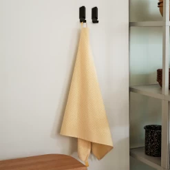 Volet Hook By Hay -Home Furnishings Shop VoletHookblack TeaTowelCheckSetof2softyellow c2d4453b d809 48e9 b252 1fa779b0dacf
