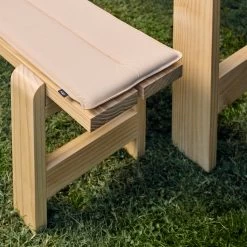 Weekday Seat Cushions By Hannes & Fritz For Hay -Home Furnishings Shop WeekdayTable WeekdayBenchwblacqueredpinewood WeekdayCushionbeige