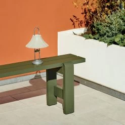 Weekday Bench By Hannes & Fritz For Hay -Home Furnishings Shop Weekdaybencholivewblacqueredpinewood MousquetonLampoysterwhite