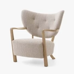 Wulff Lounge Chair ATD2 By &Tradition -Home Furnishings Shop Wulff ATD2 Oiled oak w. Karakorum 003