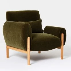 Bruno Armchair By Ilse Crawford & Oscar Peña For SCP -Home Furnishings Shop YarnCollectiveMarciMohairvelvet Mo