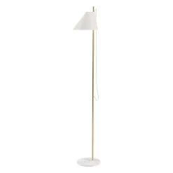 Yuh Floor Lamp By Louis Poulsen -Home Furnishings Shop Yuh Floor Brass Marble White EU 03 2 5 91709 Product Image