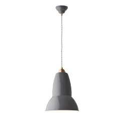 Original 1227 Brass Maxi Pendant By Anglepoise 11 Original 1227 Brass Maxi Pendant By Anglepoise -Home Furnishings Shop anglepoise 1227 brass maxi pendant elephantgrey