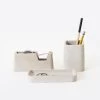 Concrete Desk Set By Magnus Pettersen 2 Concrete Desk Set By Magnus Pettersen -Home Furnishings Shop areaware concrete desk set