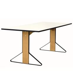 Kaari Table By Artek -Home Furnishings Shop artek kaari REB001 table oak HPL white