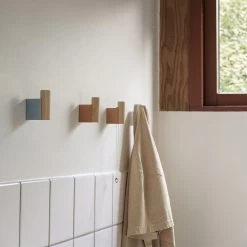 Attach Coat Hooks By Dimitri Bähler For Muuto -Home Furnishings Shop attach coat hook pale blue burnt orange alu muuto org
