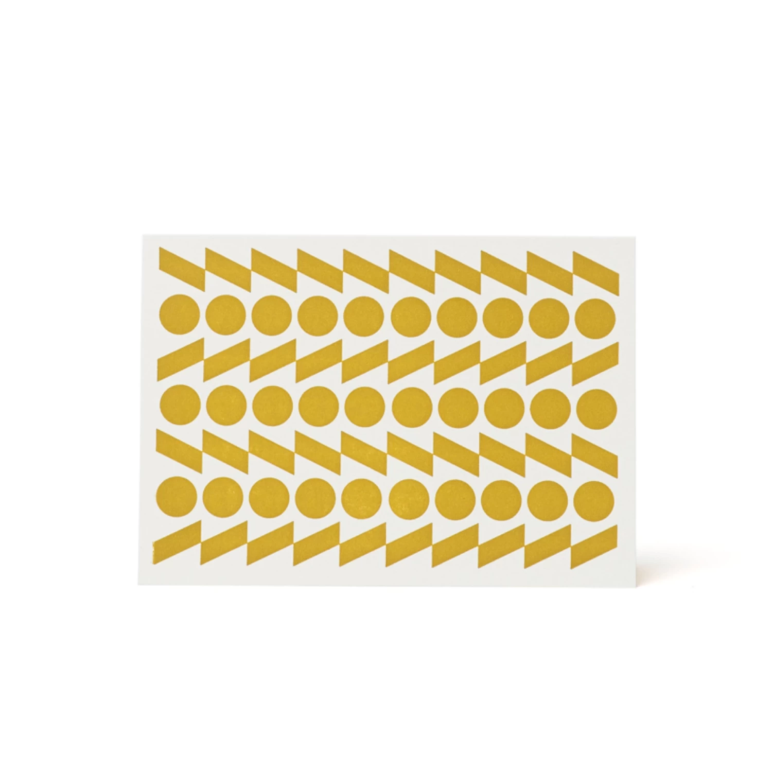 Rythym Letterpress Card - Yellow Ochre By Esme Winter 3 Rythym Letterpress Card - Yellow Ochre By Esme Winter