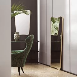 F.A.33 Wall Mirror (Brass) By Gubi -Home Furnishings Shop gubi fa33 lifestyle3