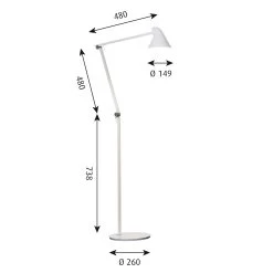 NJP Floor Lamp By Nendo For Louis Poulsen -Home Furnishings Shop louispoulsen njp floor dim