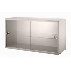 String - Display Cabinet -Home Furnishings Shop product display cabinet sliding doors glass beige 78x30 landscape large a6d72bee 139e 4945 87d2 fe5ffbaafe1b
