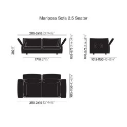 Mariposa Sofa By Vitra 17 Mariposa Sofa By Vitra -Home Furnishings Shop vitra mariposa sofa 2.5seater dimensions