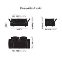 Mariposa Sofa By Vitra 15 Mariposa Sofa By Vitra -Home Furnishings Shop vitra mariposa sofa 2seater dimensions